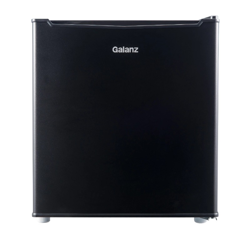 Title 1, Galanz 1.7 Cu ft Single Door Mini Fridge, Black