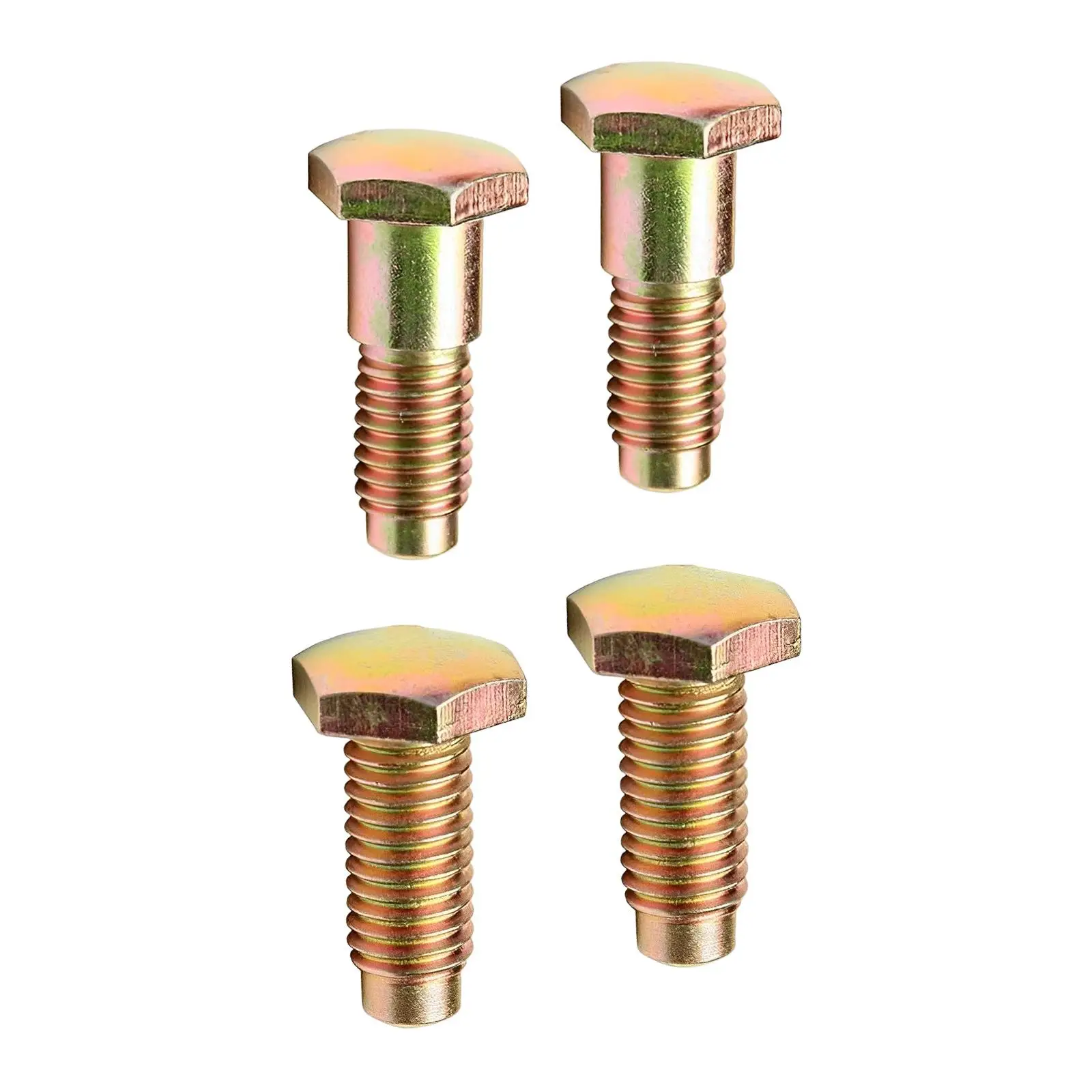 4Pcs Seat Belt Bolts Metal High Performance Car Accessories, Durable Spare Parts , Long and Short Bolts