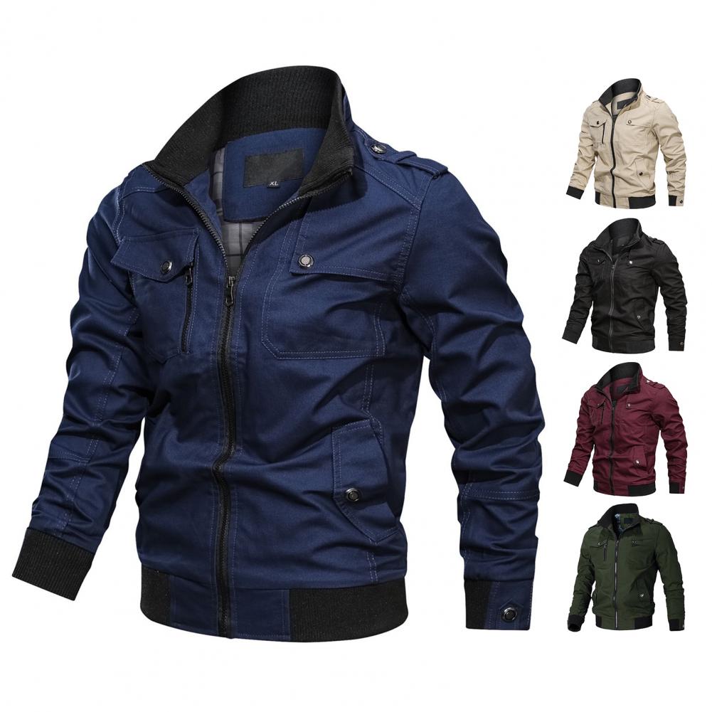 Title 8, Veste Cargo en coton pour hommes, blouson bomba...