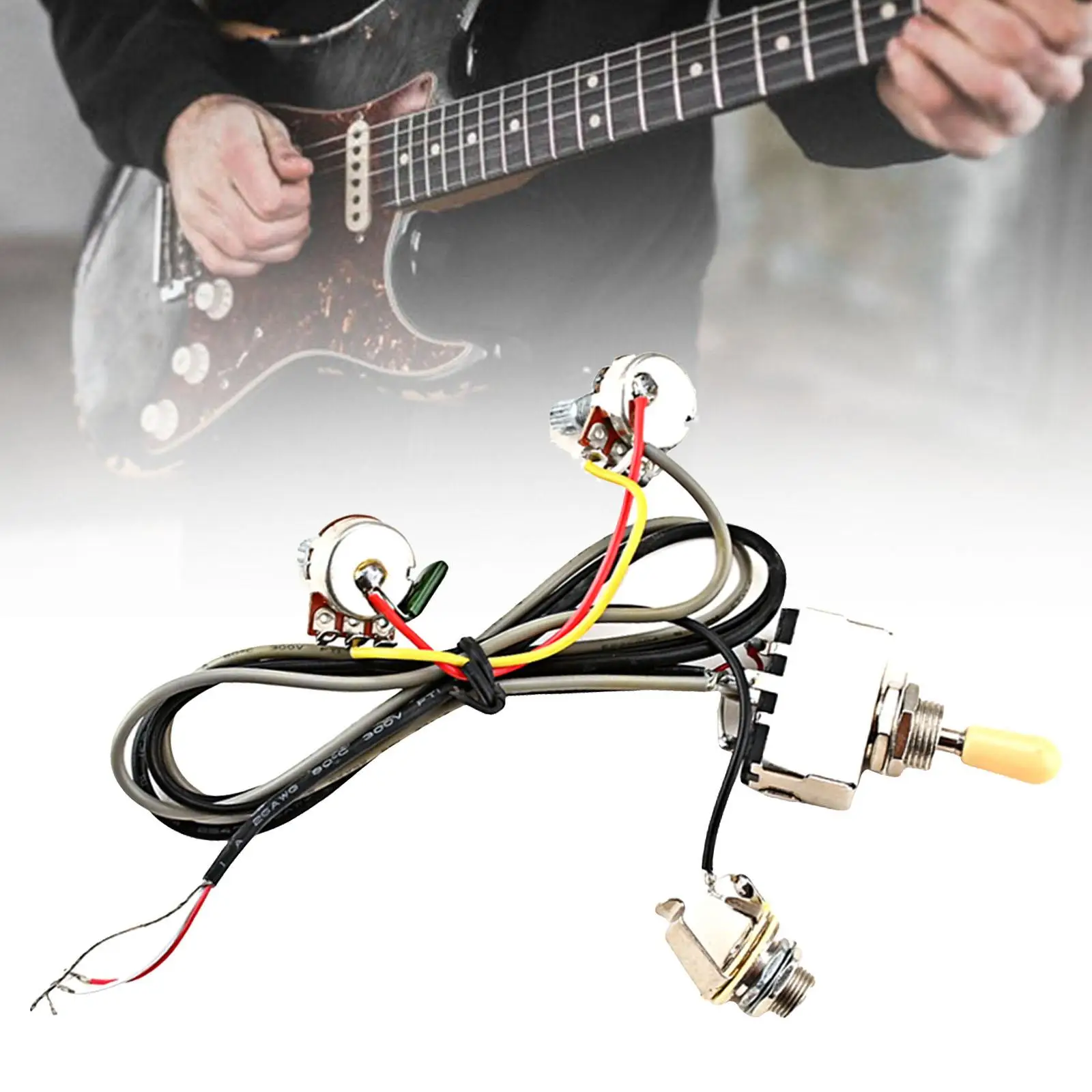 Multifunction Guitar Wiring Harness Zinc Alloy Sturdy Stable for Replacement