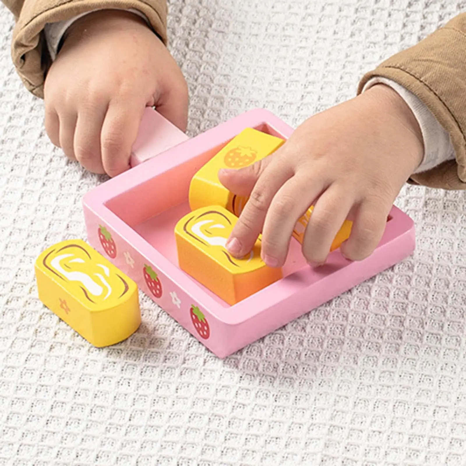 Rice Cake Toy Mini Wooden Play Kitchen Accessories Fake Cooking Cooking Toys Children kitchen Toys for kitchen