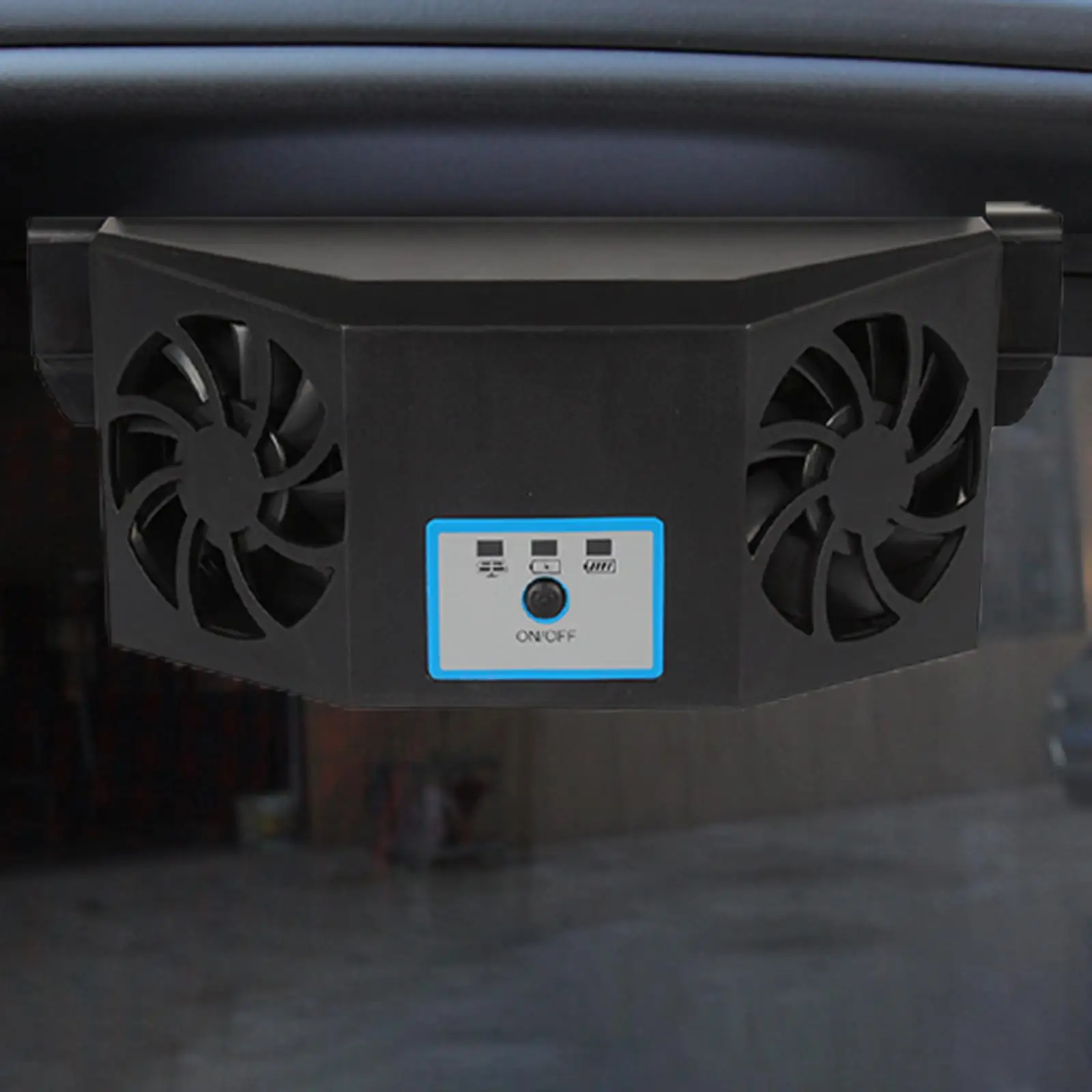 Automotive Window Windshield Solar Power Car Exhaust Fan Car Ventilation Fan for General Types of Cars