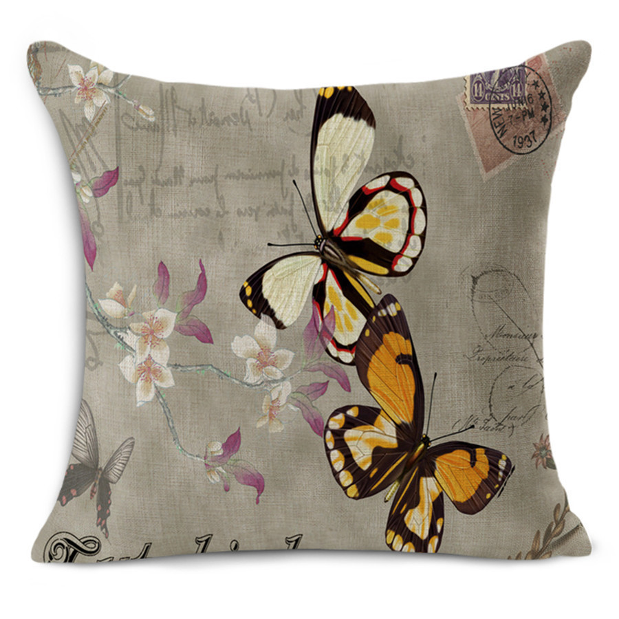 Title 5, 45x45cm classical style Retro Butterfly printed...