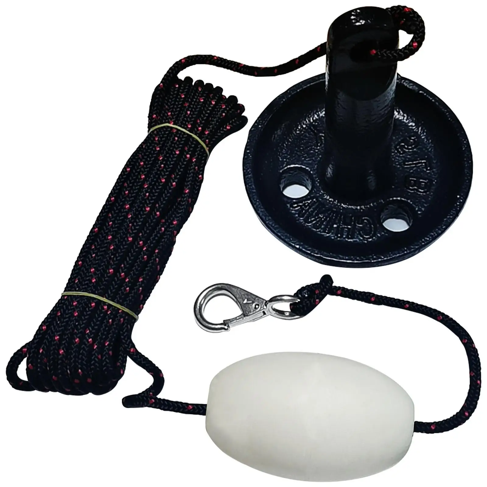 Complete Mushroom Anchor Kit Accessories with Rope Marker Buoy Fit for Paddle Board Canoe