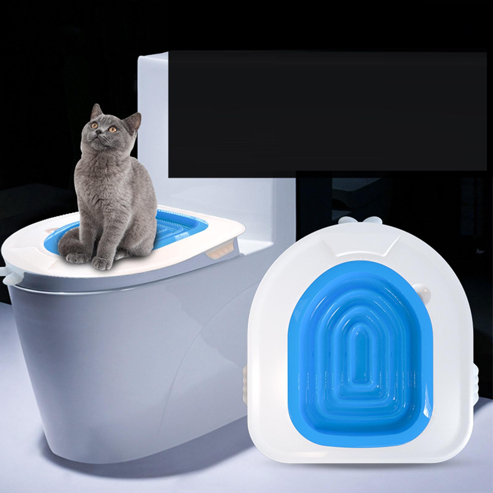 Professional Cat Toilet Litter Training Kit Pet Kitten Seat Bowl Potty Tray