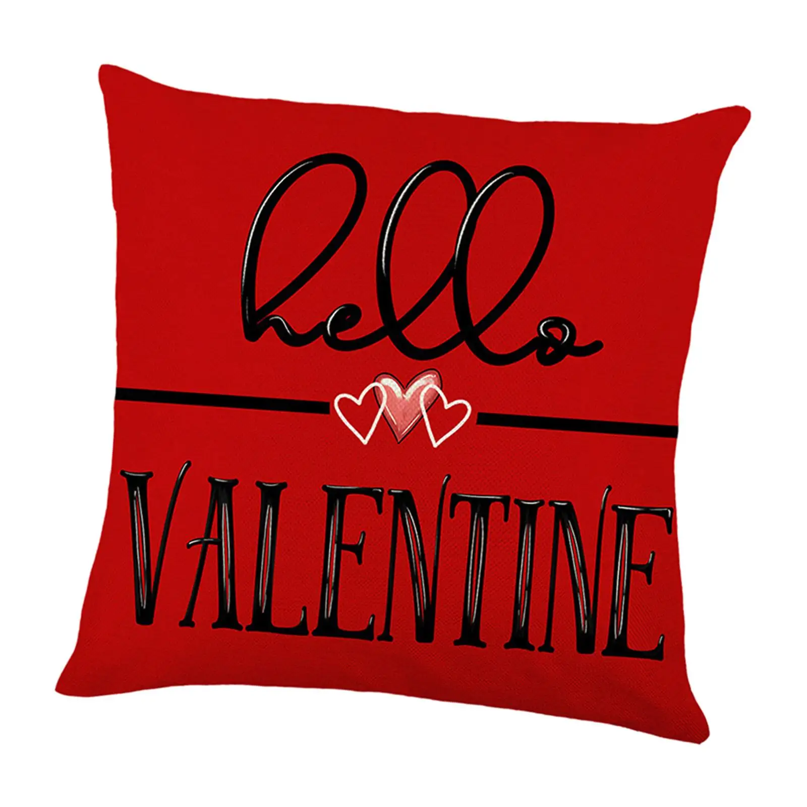 Valentines Day Pillow 45x45cm Zippered Romantic Machine Washable Comfortable Throw Pillow for Chair Toss Bedding Couch Sofa