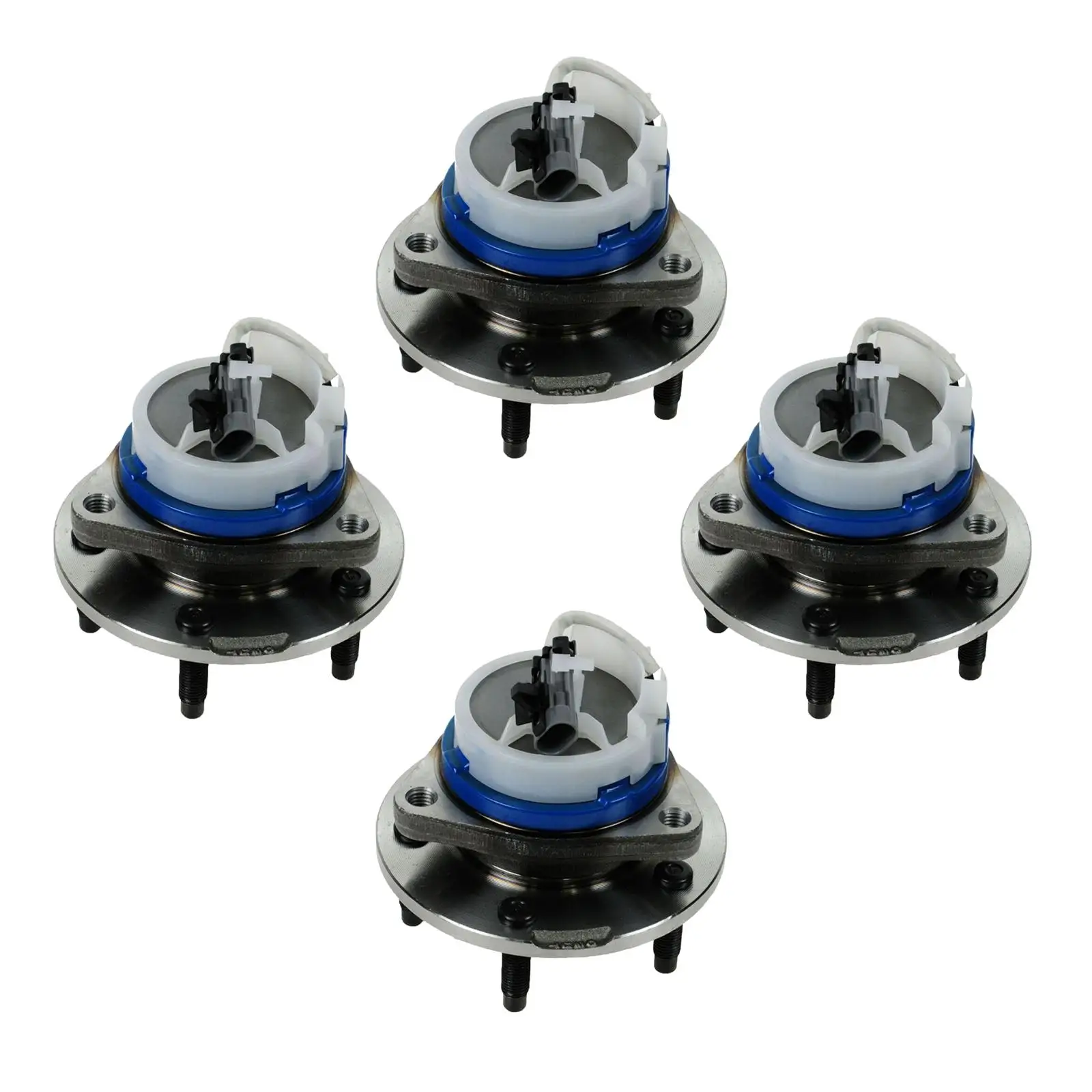 4Pieces Wheel Hub Bearing 5 Lug Set 25693148 Durable Front Rear Premium Replaces