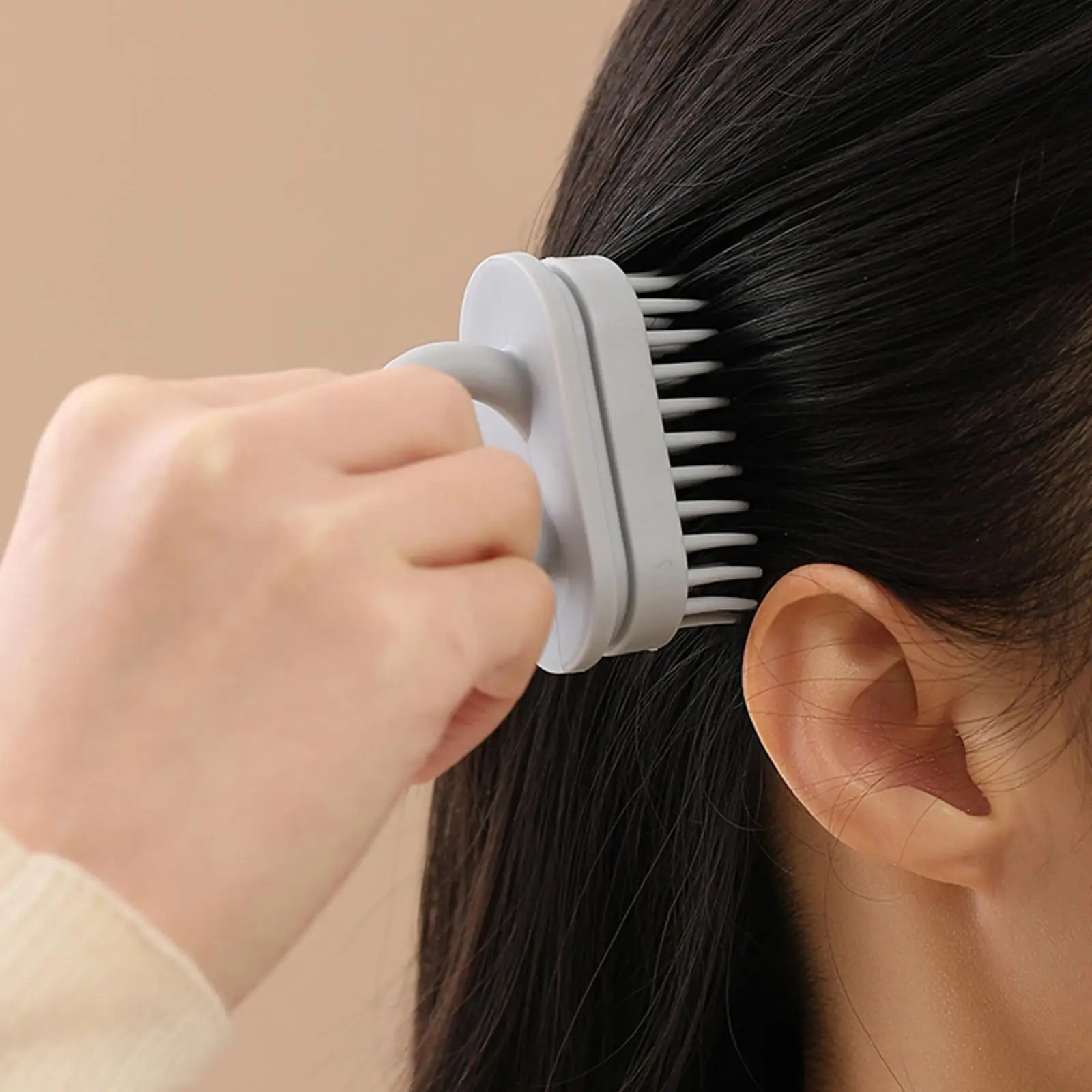 Flexible Hair Brush Ergonomic Handle Massage Comb Cleaning Brush Hair Brush
