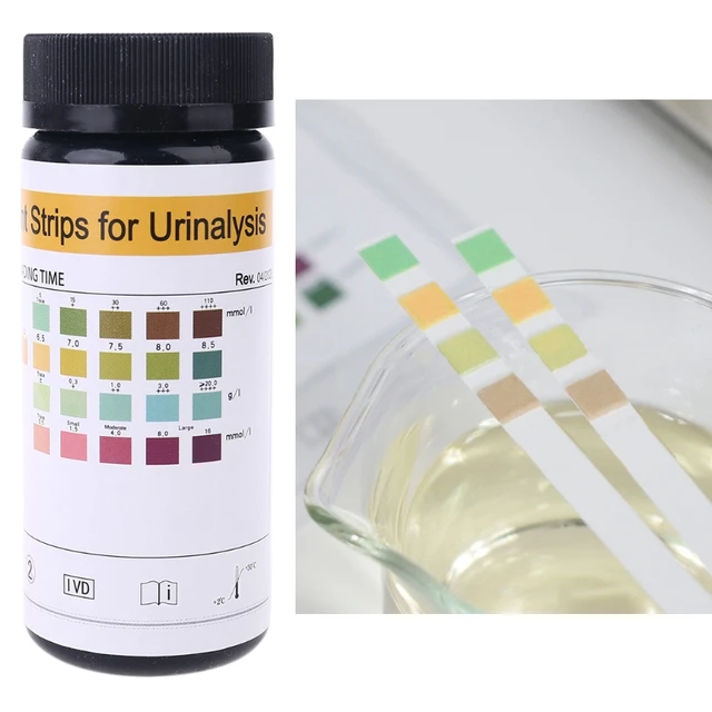 100 bandelettes URS-4K Glucose pH Protéine cétone Test urinaire Bandelettes  de papier Test urinaire