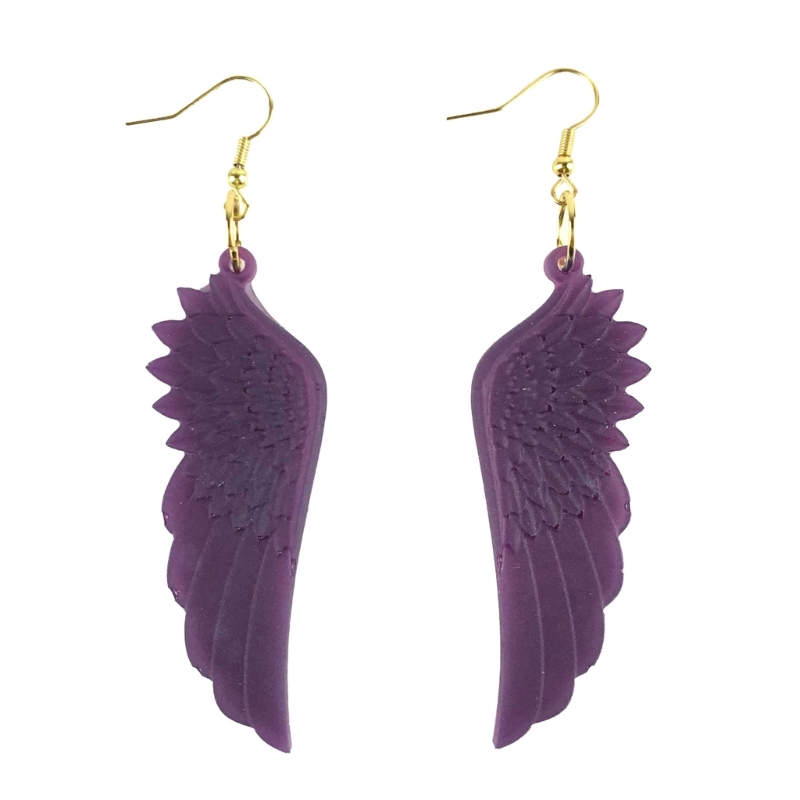 Earrings Mold Dangle Pendant Decorations Angel Wing Mirror Silicone Mold