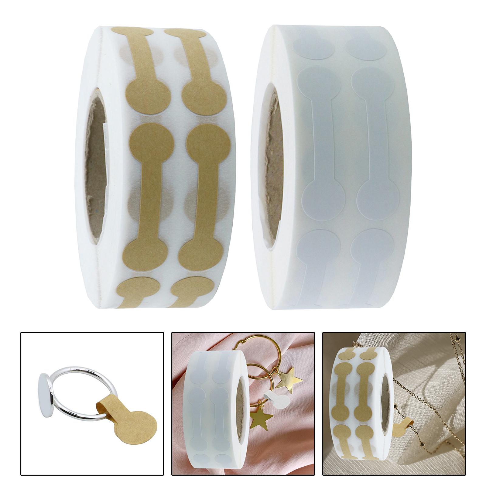 500x Jewelry Price Tag Stickers Short Dumbbell Labels Stickers for Rings Jewelry Shops Identification Stickers Jewelry Display