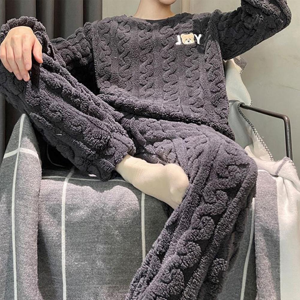 Title 9, 2 Pcs/Set Men Winter Pajamas Set Long Sleeve Th...