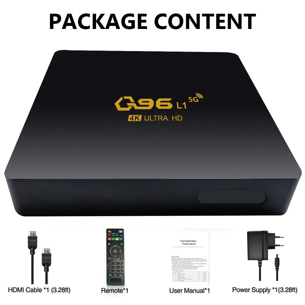 Title 10, Q96 L1 Smart tv box android 11 Amlogic S905 L2 ...