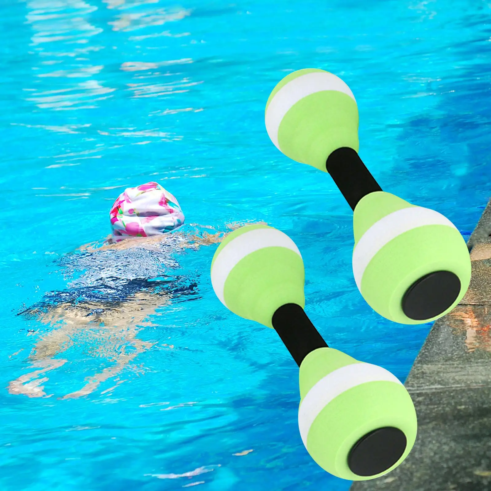 Aquatic dumbbells, water aerobics dumbbell pool resistance, hand bars