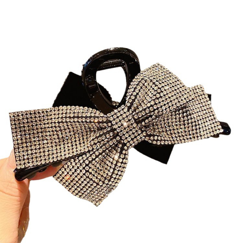 High-End große Fliege Haar Krallen greifen Clip weibliche Luxus Temperament zurück Löffel Hai Clips Haarnadel Zubehör für Frauen – Detail 5