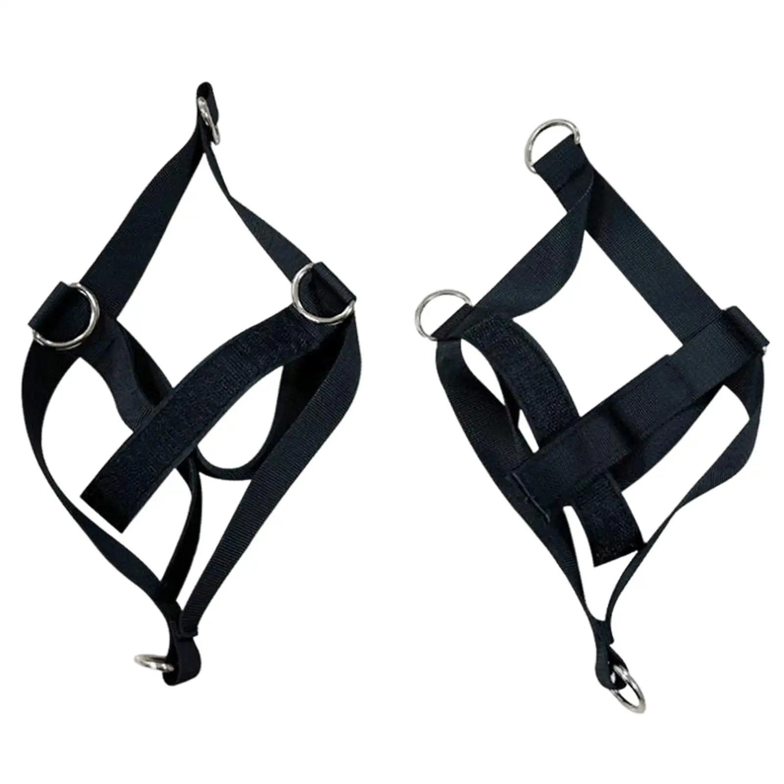 2 Pieces Adjustable Foot Strap with 4 connecting Points Multipurpose Women Men Nylon Resistance Band for Bodybuilding Fitness