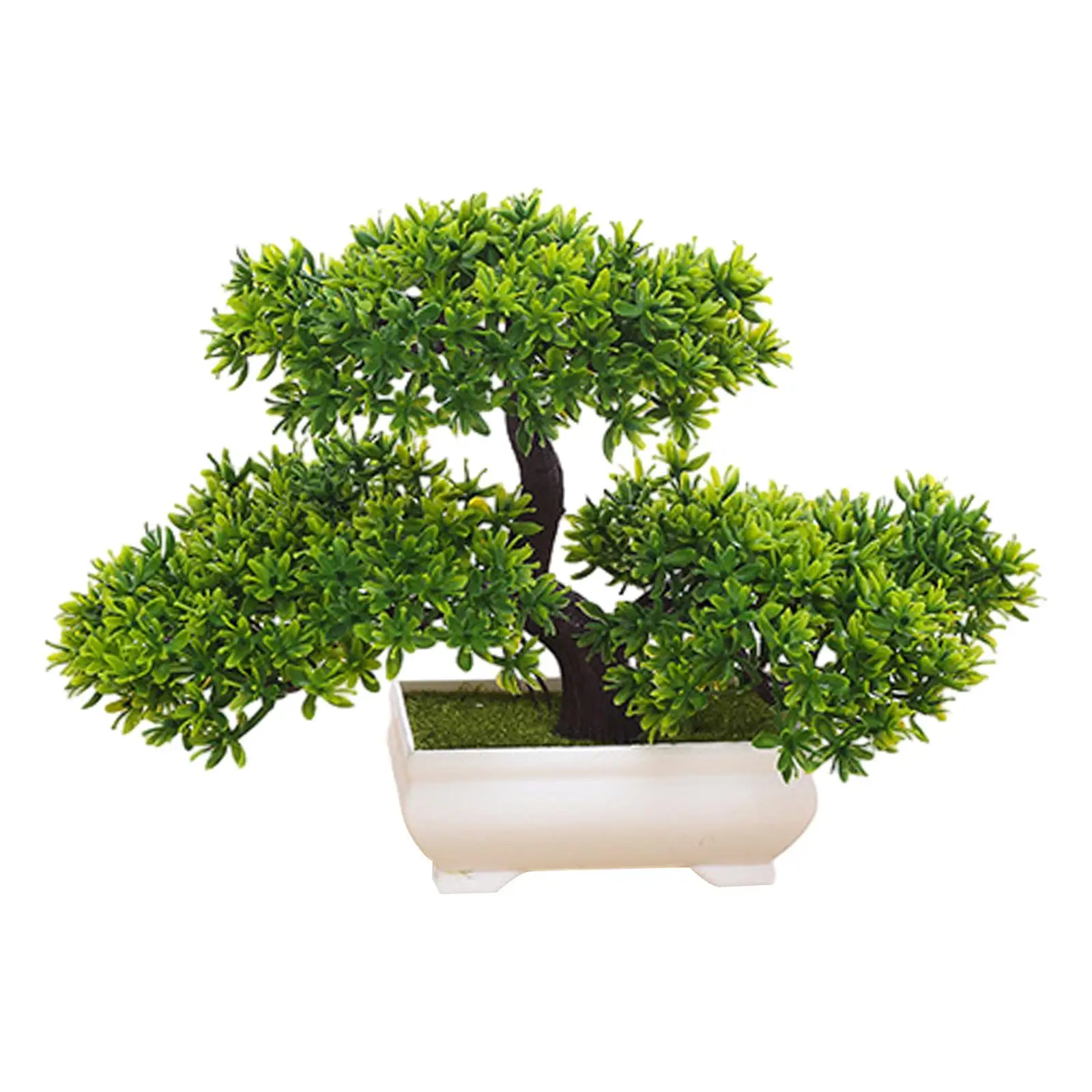 Artificial Bonsai Tree Zen Potted Japanese Pine Tree for Bedroom Farmhouse