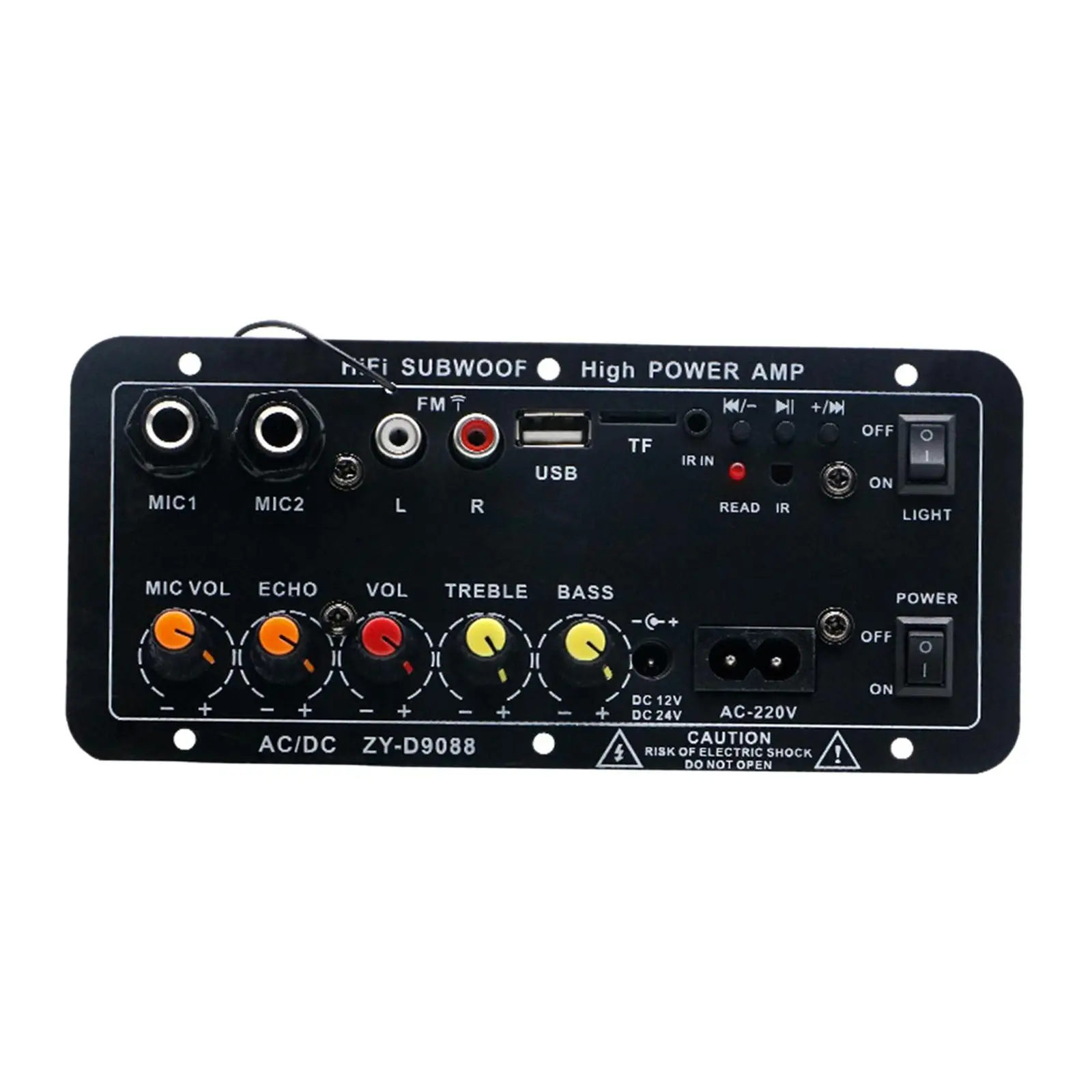 Amplifier Board USB TF Card HiFi Mini 220V 12V 24V Stereo Audio Module for Store Theater Speakers Car Home Speakers EU
