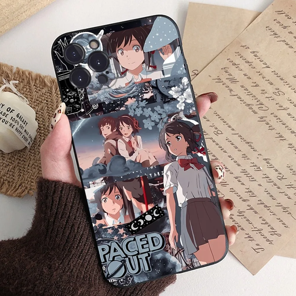Anime Your Name Phone Case Silicone Soft For Iphone 15 14 13 12 11 Pro Mini XS MAX 8 7 6 Plus X XS XR Cover
