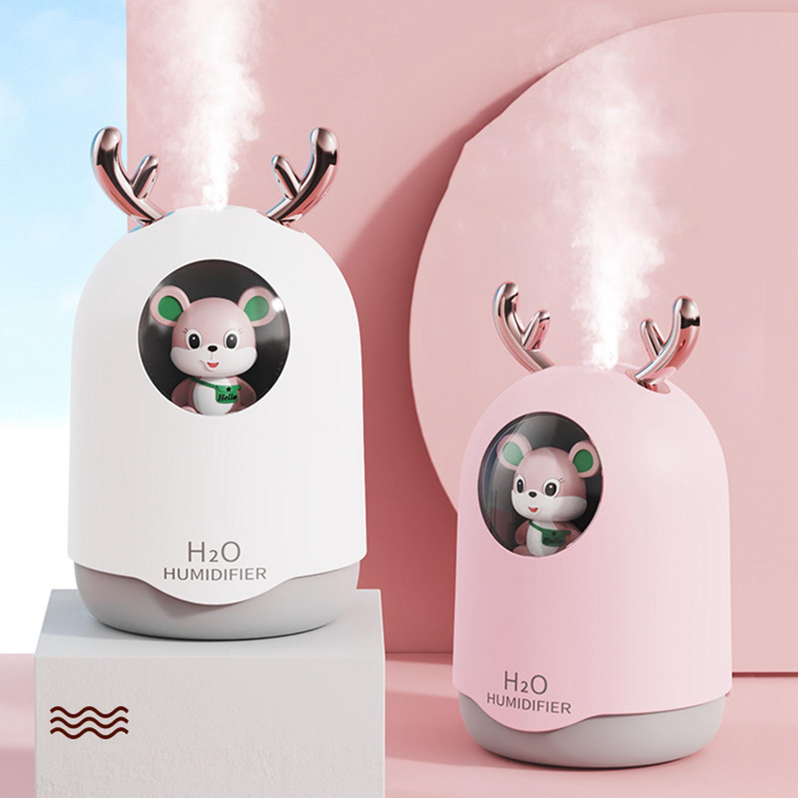 USB Air Humidifier with Night Light, Aromatherapy Essential Oil Diffuser Aroma Oil Diffuser for Baby Room Spa Office Nightstand