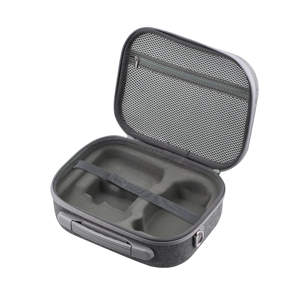 Storage Bag For DJI Mini 3 Pro, there is an accessory storage mesh bag on the top cover, which can place data cables, memory
