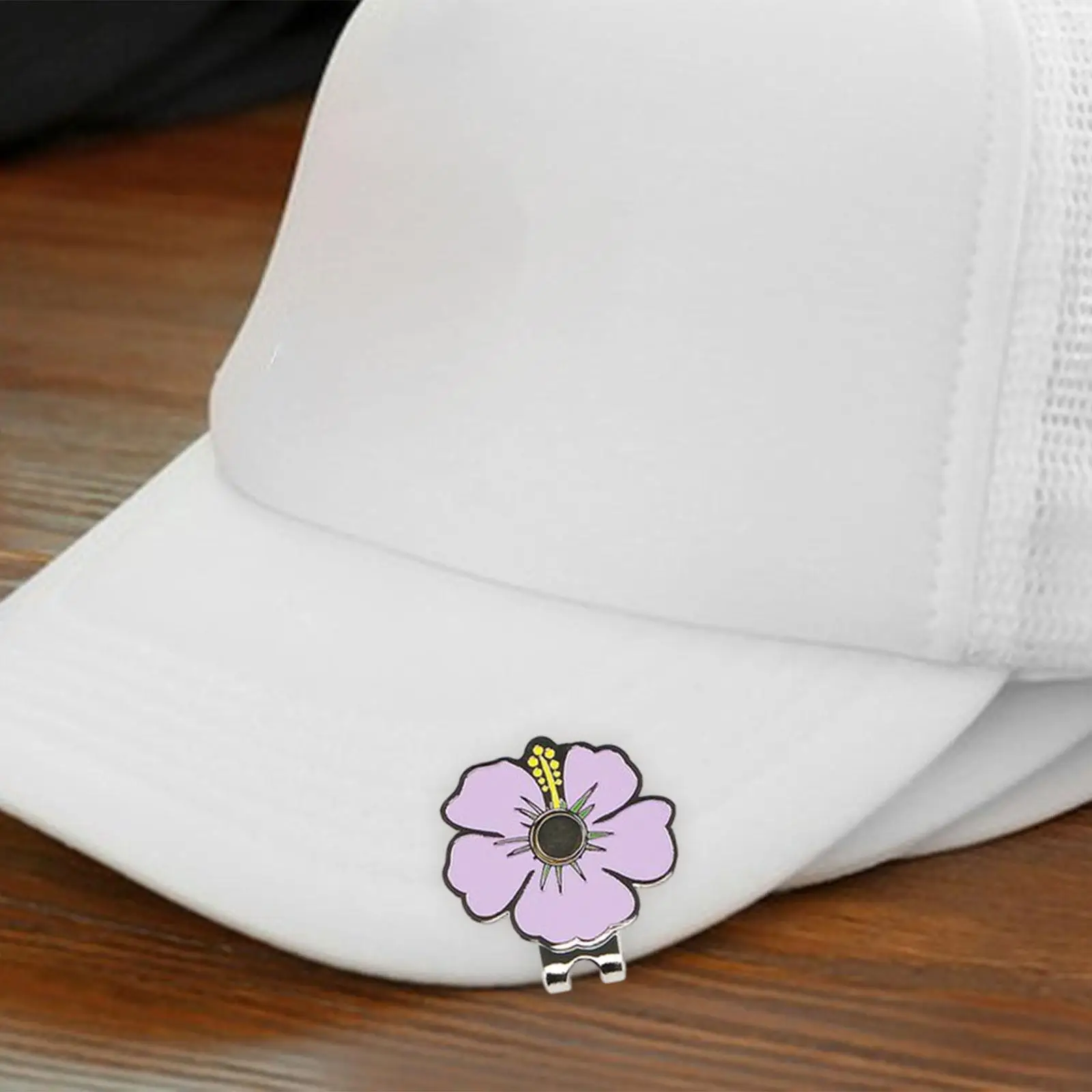Flower Golf Ball Marker Golf Cap Holder Durable Golf Accessories for Golf Lover with Golf Hat Clip Golf Gifts for Men Women