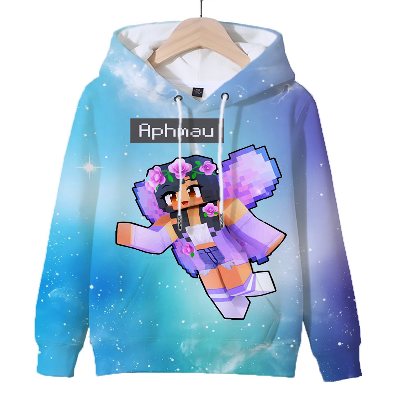 Title 22, 3D Game Aphmau Print Hoodie Kids Hooded Sweatsh...