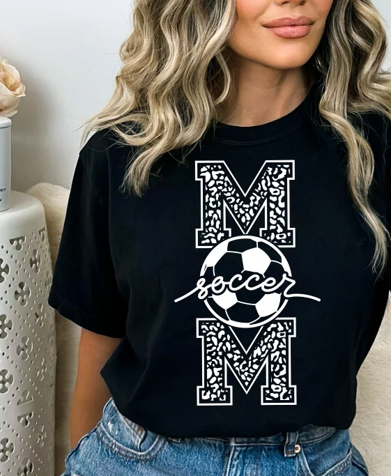 Futebol Mom manga curta Top, Streetwear Goth,