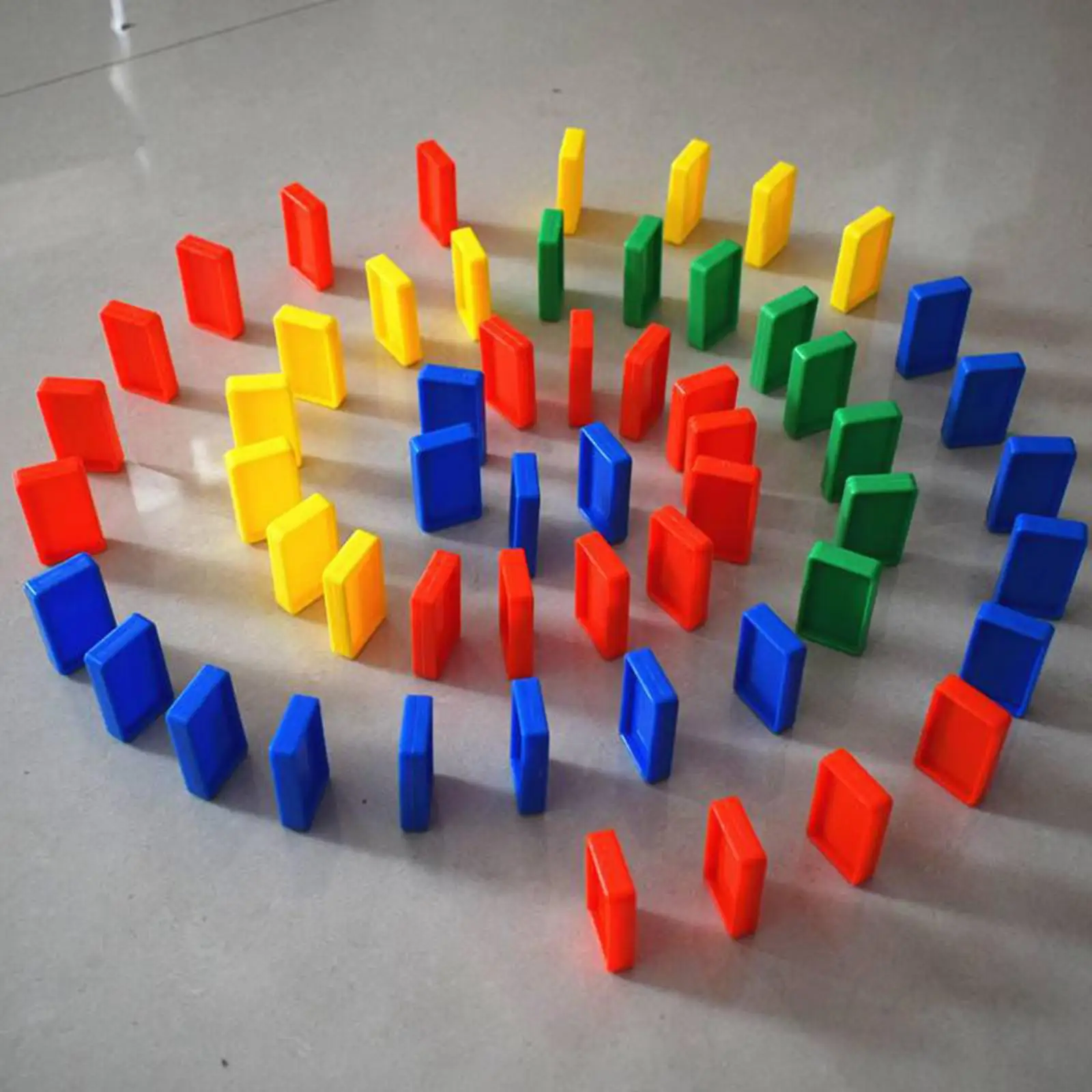 100Pcs Colorful Dominoes Blocks Stacking Toy Educational Play Game Family Games for Toddler Children Birthday Gifts