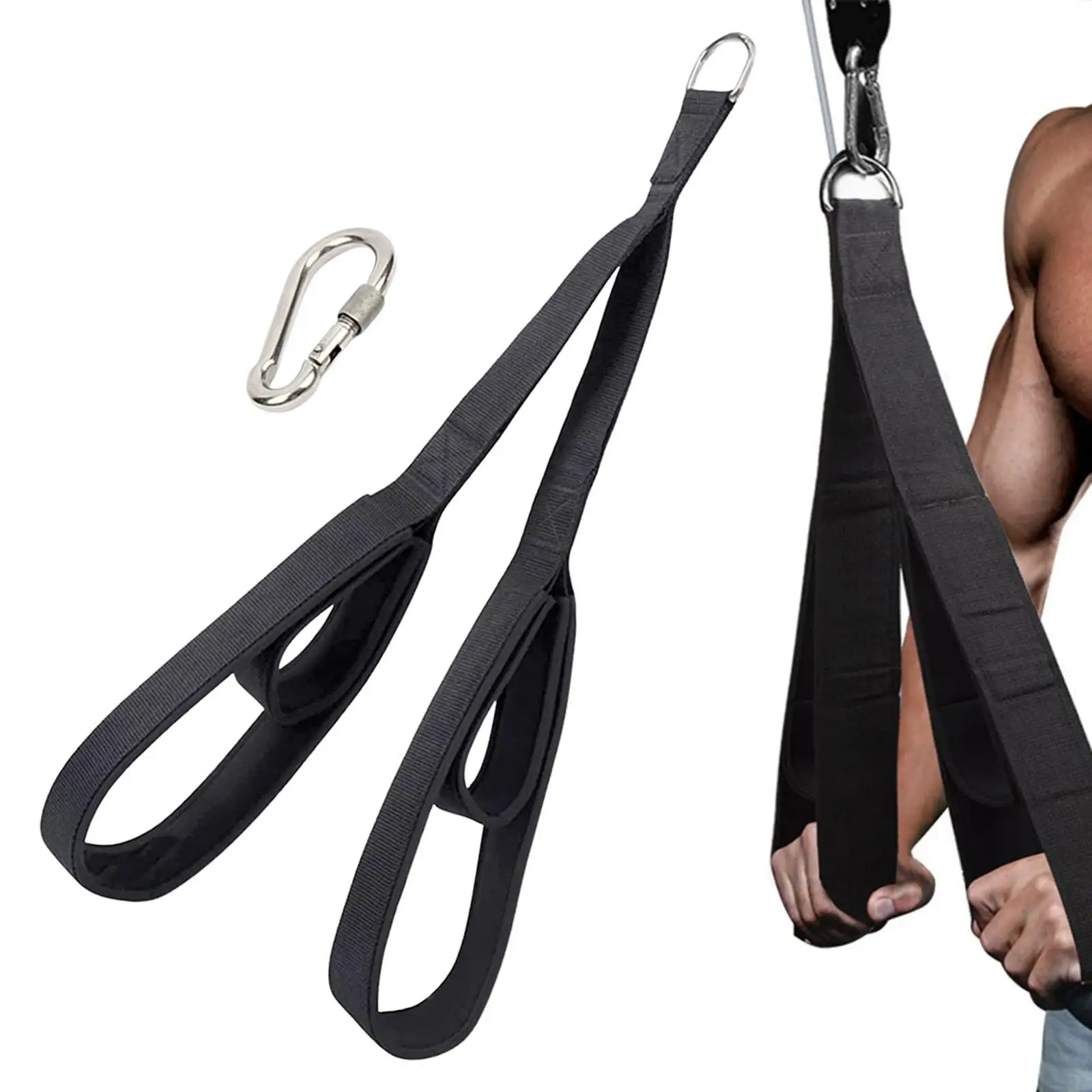 Ergonomic Tricep Rope Bodybuilding Gym Accessories Comfortable Pull Down Strap Abdominal Chinning Durable Gym Gym Pull Down Rope