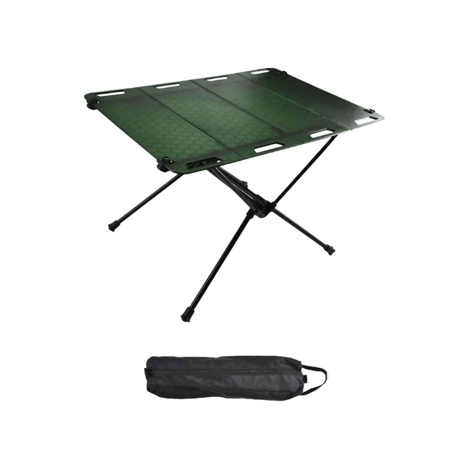 Folding Camping Table Furniture with Hole for Hanging Outdoor Foldable Table Camping Desk for Travel Backyard Fishing Hiking BBQ