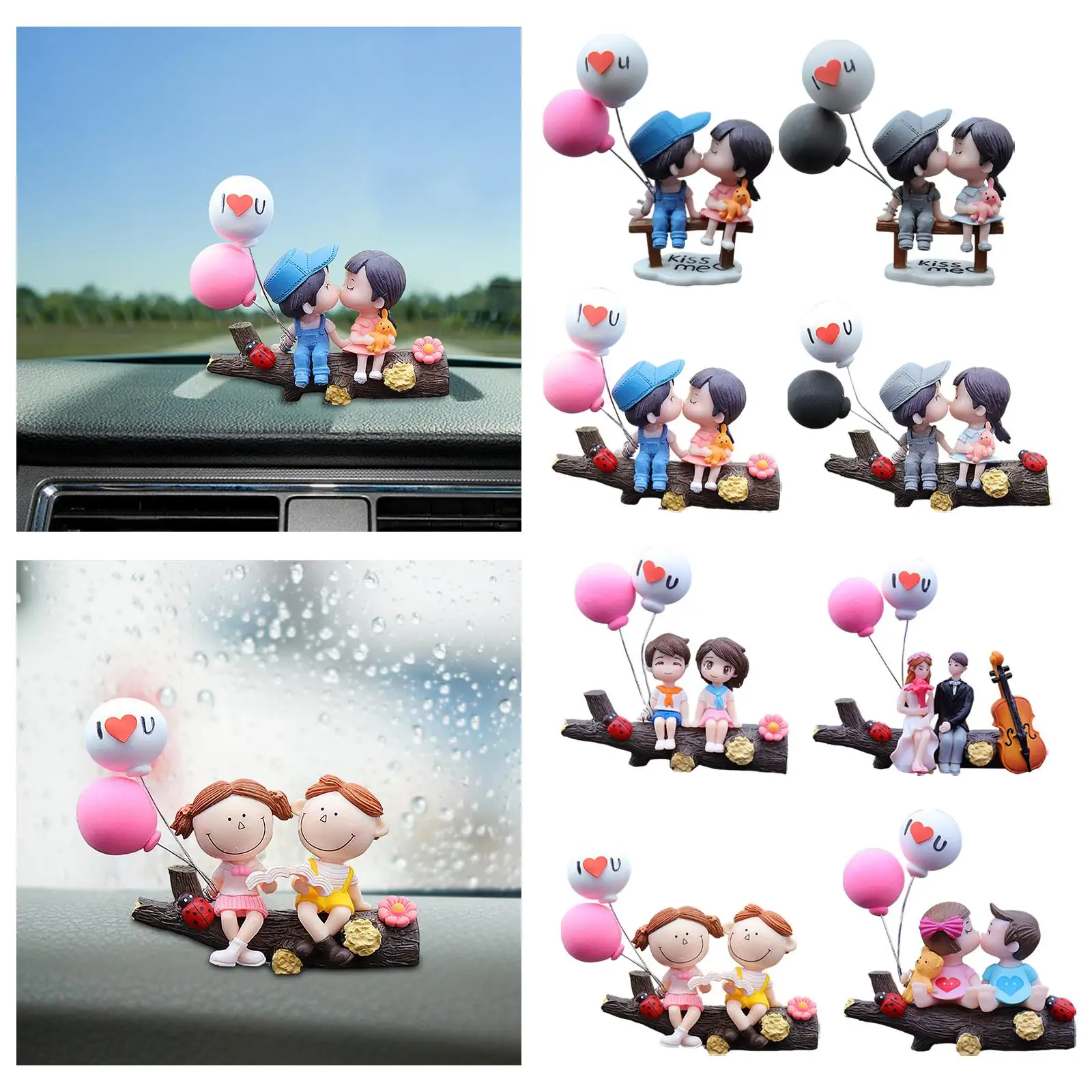 Car Dashboard Decorations Lovely figure Statue for Party Gift for Women