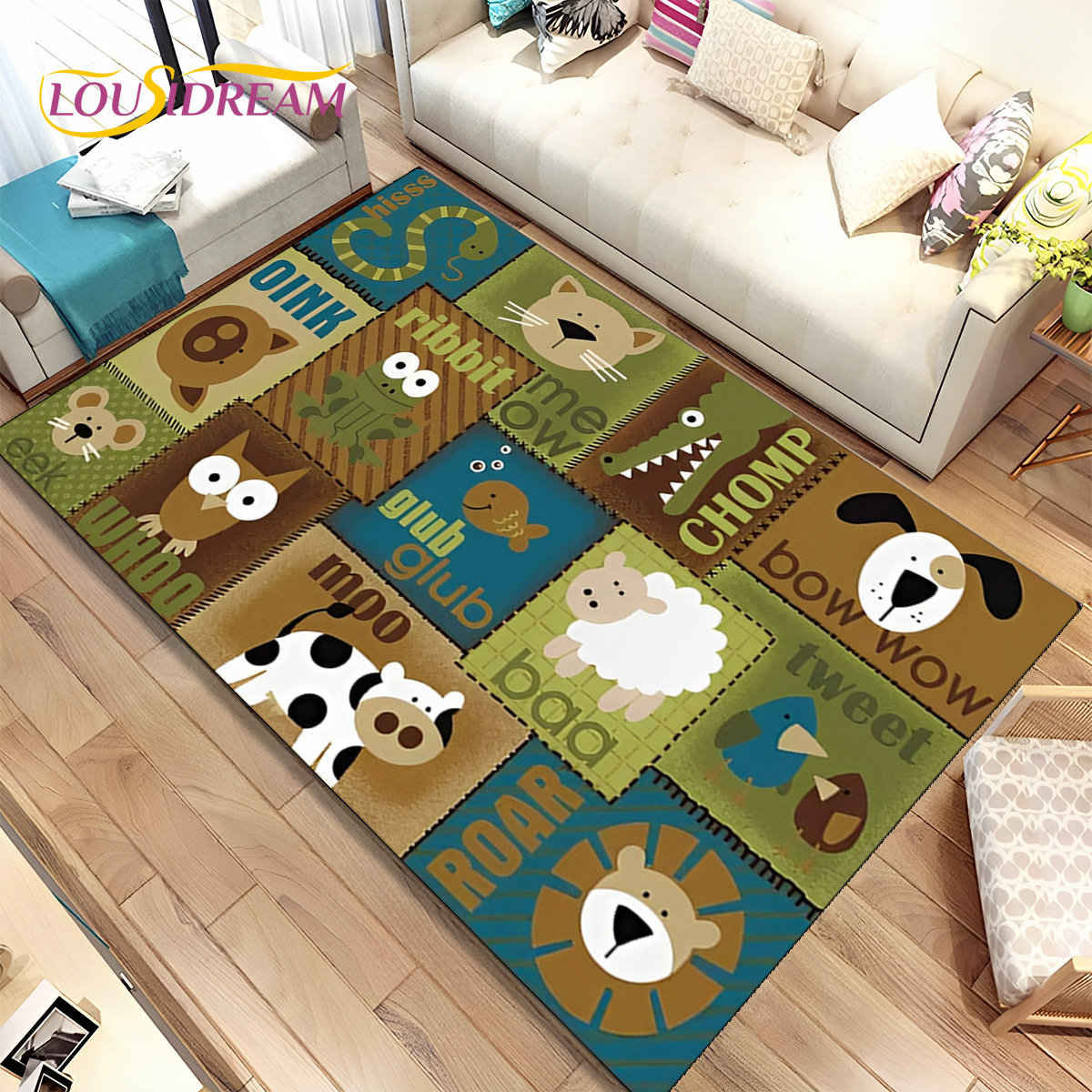 Early Education Area Rug, Tapete para Sala