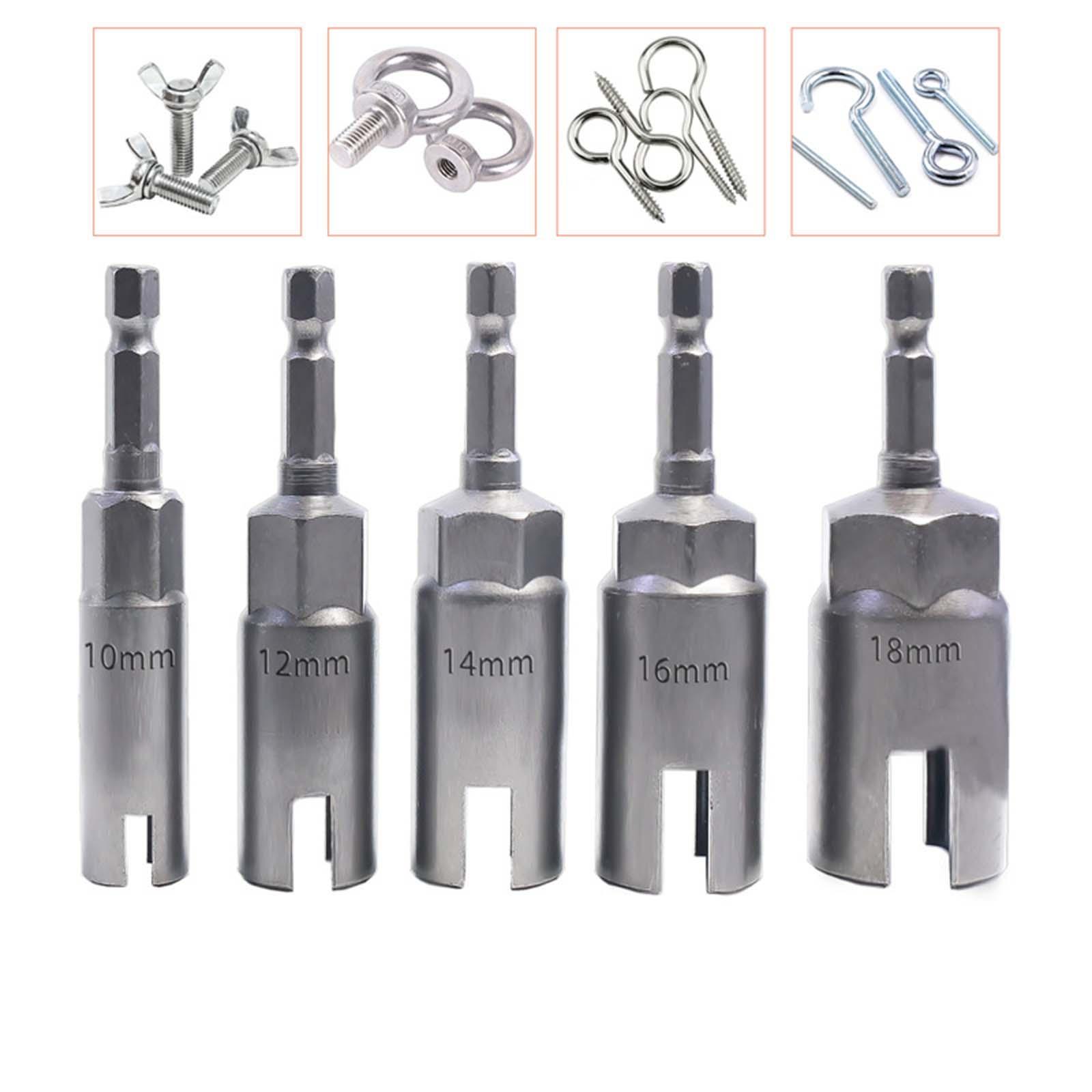 Description Picture 3 of item1/4 inch Butterfly Socket Wrench Power Tools Wing Nuts Driver for C Hook, Installing Shutters, Panel Nuts, Screws Eye