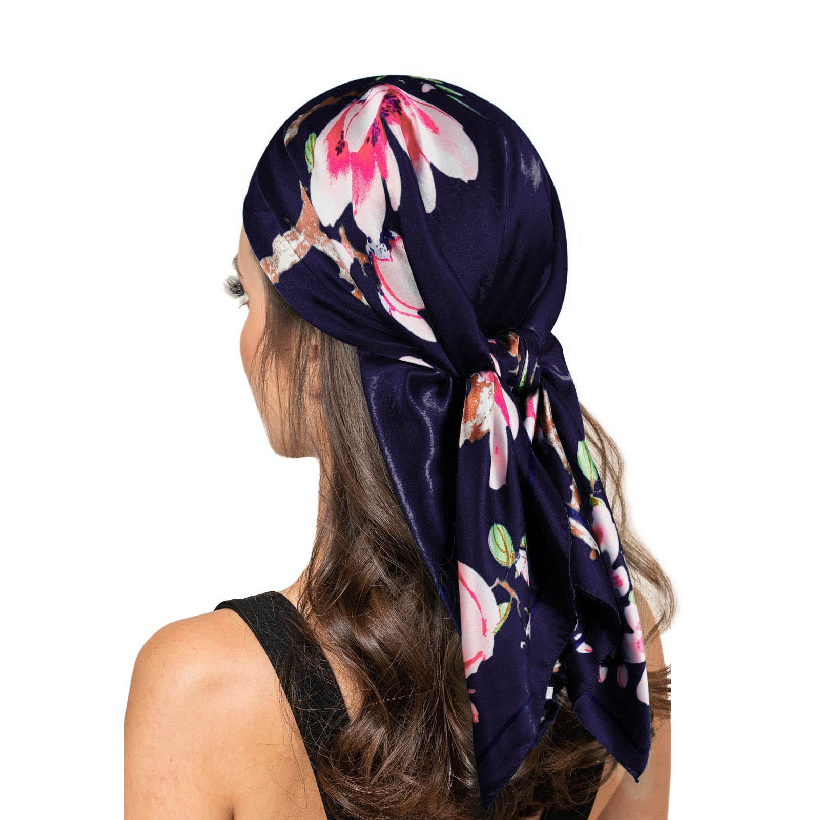 Silk Scarf Foulard Print 