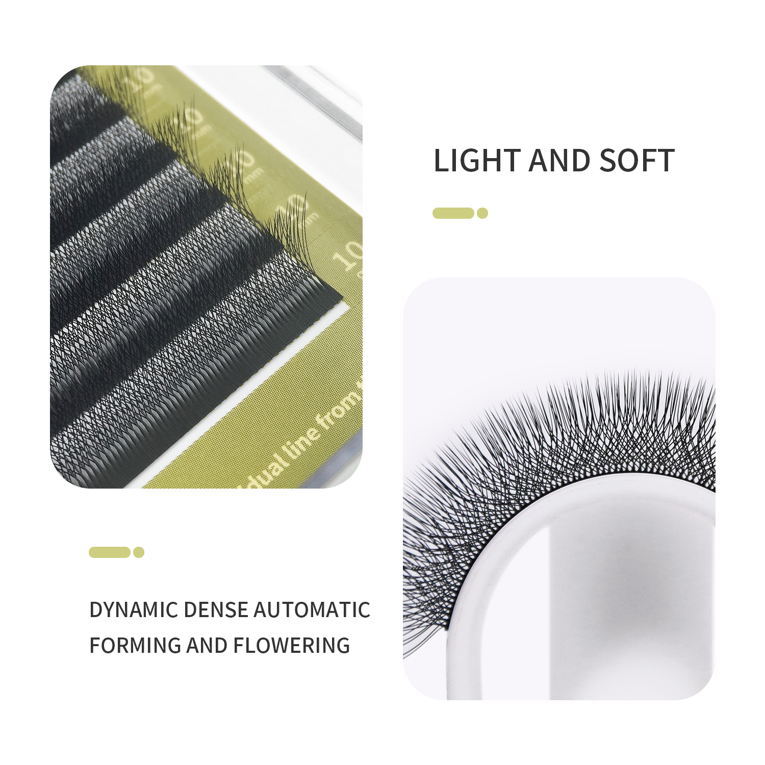 Best of GLAMLASH 3D4D5D W Style Flower Lash Premade Volume Fans Eyelash Extension Natural Soft Light Lash W Shaped Reviews & Tips - Image 3