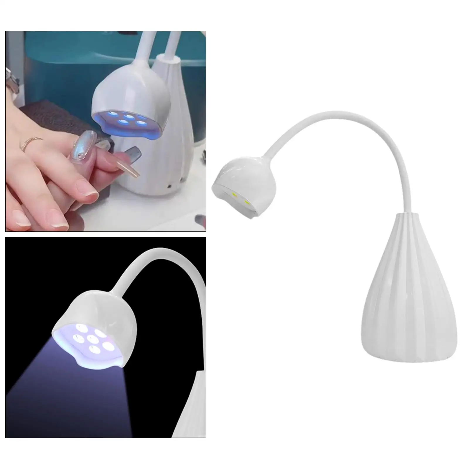 12W LED Nail Lamp Professional  Light, 6 LED, USB Charging ,Beauty Parts Tools for  Salon Girls Women 