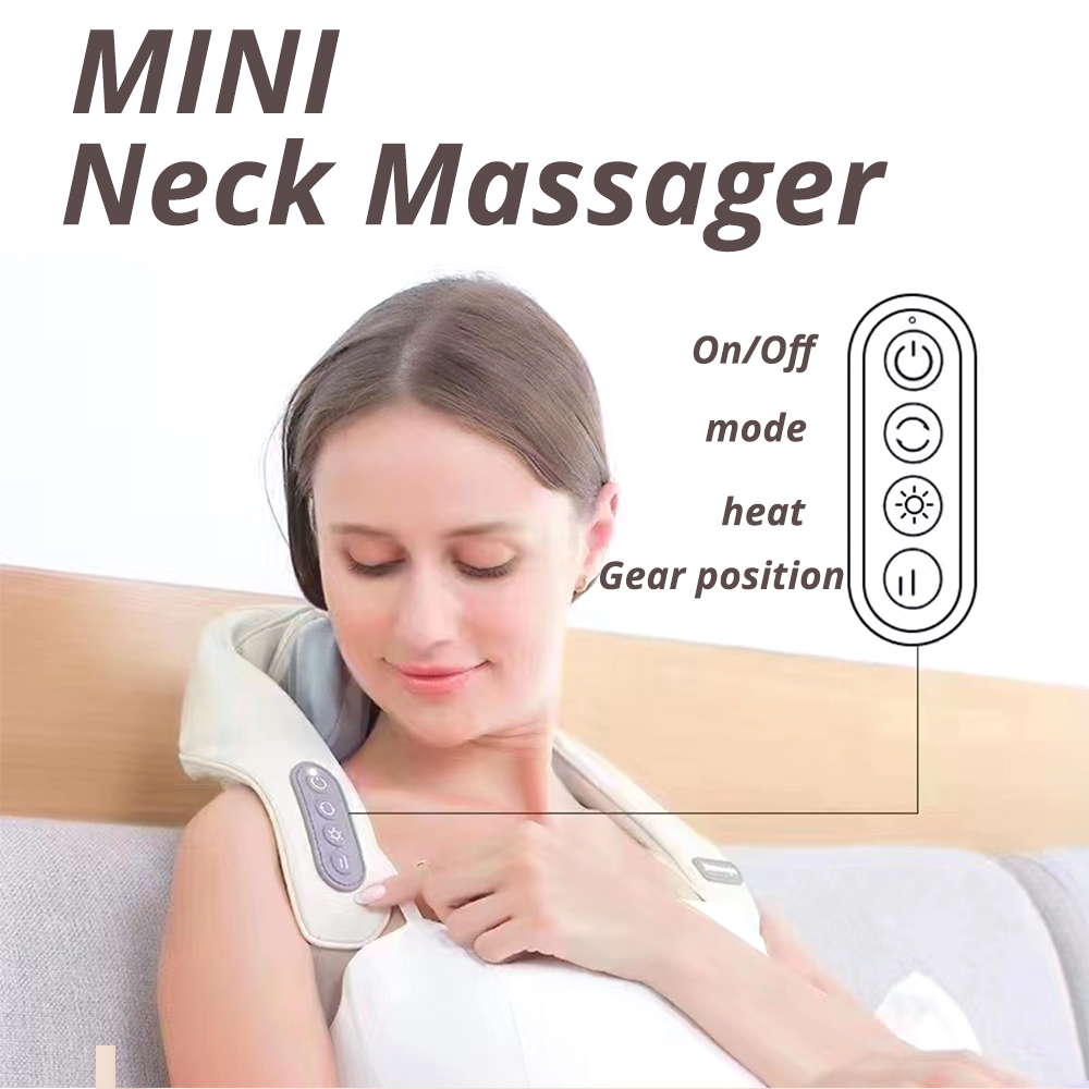 Best of 5D Kneading Shiatsu Massage Shawl Chiropractic Back Massager For Neck Shoulder Pain Relief Heating Neck Massageador Massagem Reviews & Tips