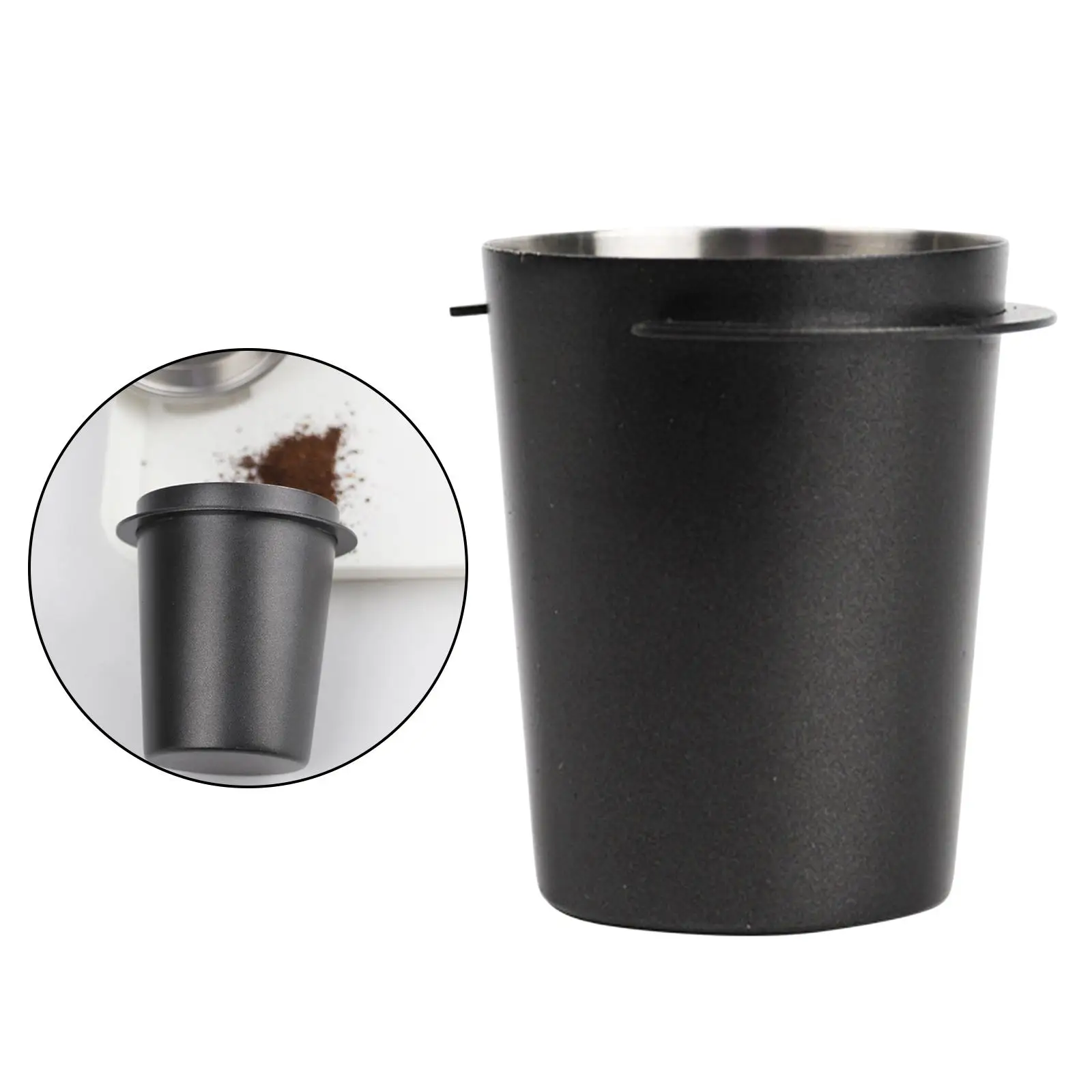 Stainless Steel Coffee Dosing Cup Sniffing Mug Part Fit For Espresso Machine