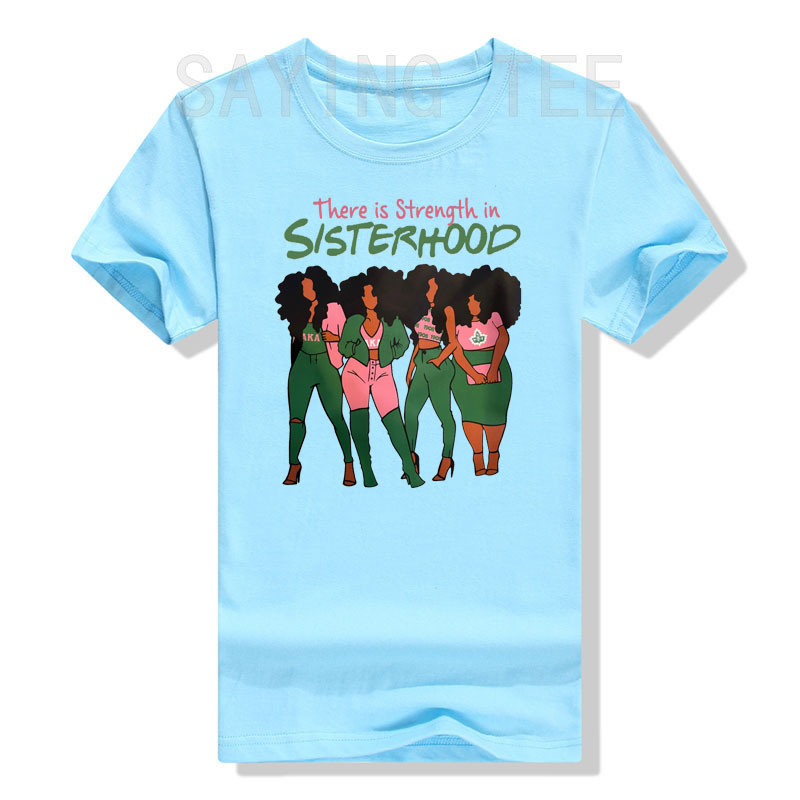 Es gibt Stärke in Schwestern schaft schwarze Geschichte Melanin Königin T-Shirt Afro amerikaner Schwestern Grafik T-Shirt Top Afro Sistas Kleidung – Detail 12
