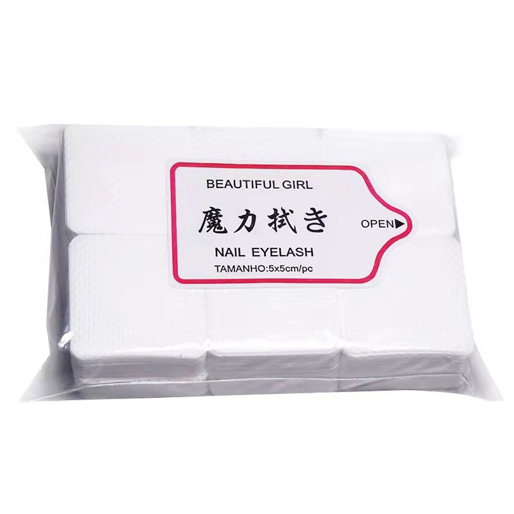 Description Picture 5 of item300/1000pcs Nail Cotton Pads Lint Free Gel Nail Polish Remover Wipes Extension Glue Cleaning Pads Lint Free Finishing Wipe