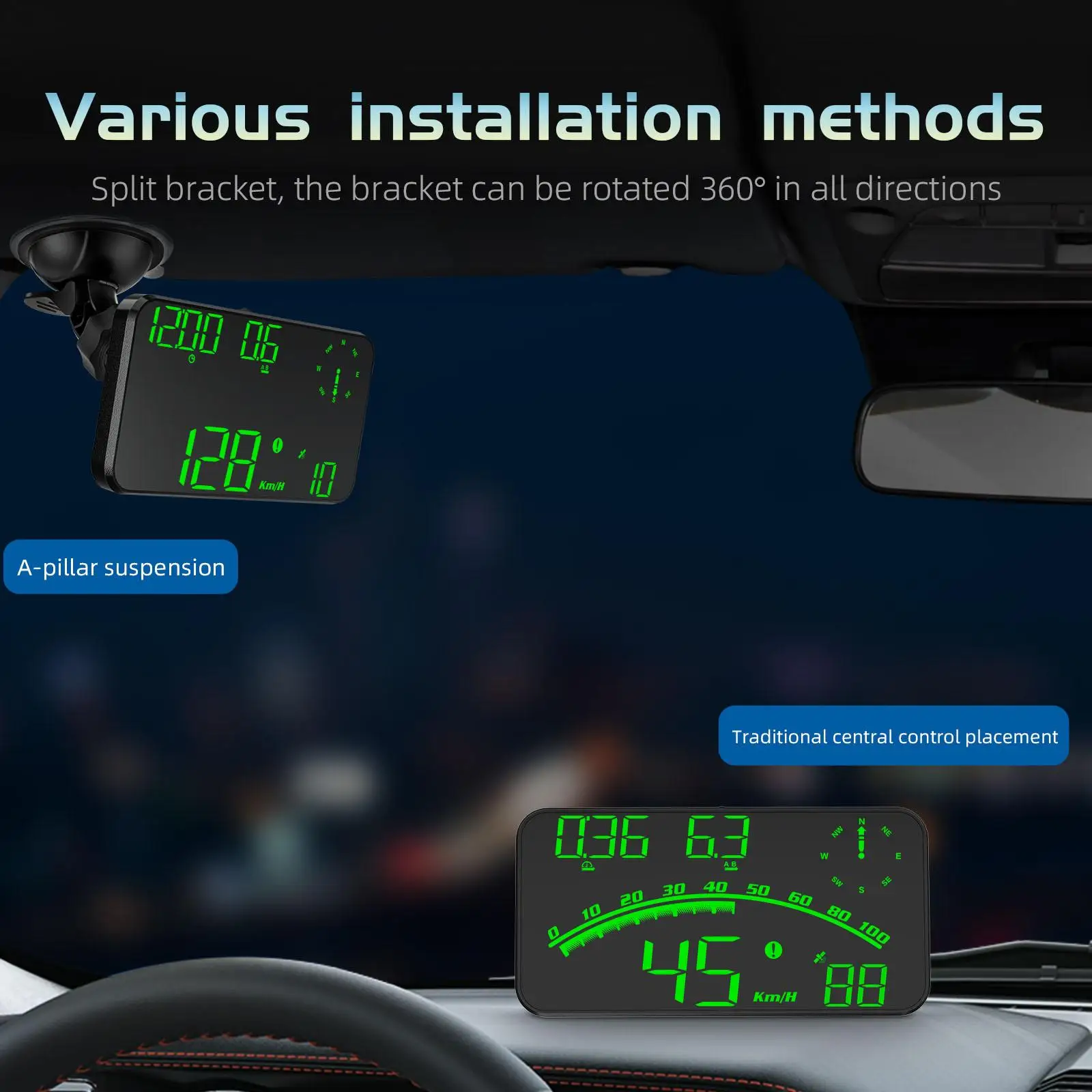 G10 Car     Display HUD Speed Warning Alarm Fatigue Driving Reminder