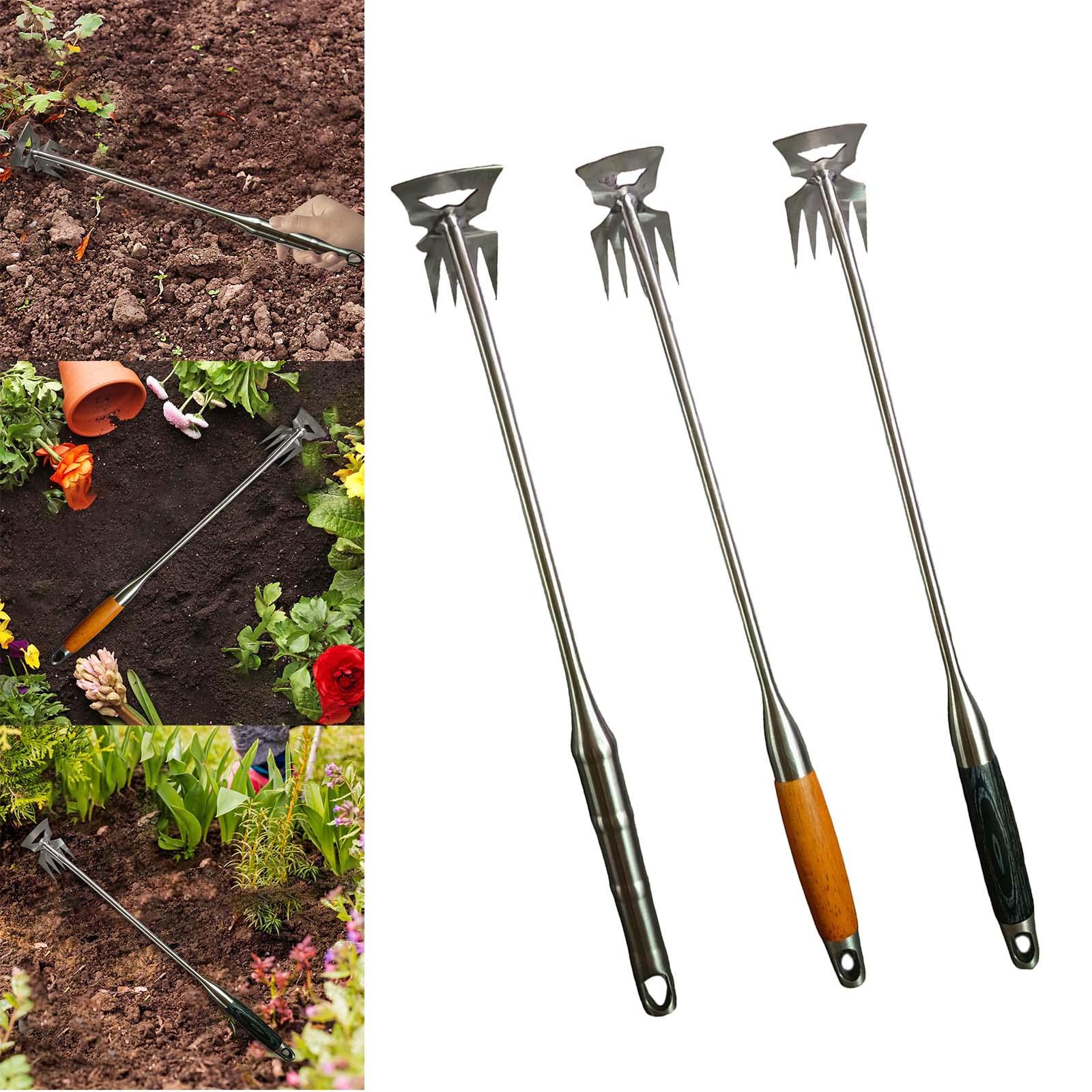 Hand Weeders 5 Tines Digging Tool Lightweight Multifunctional Weeder for Farm Weeding Remover Tool for Lawn Loose Soil Backyard