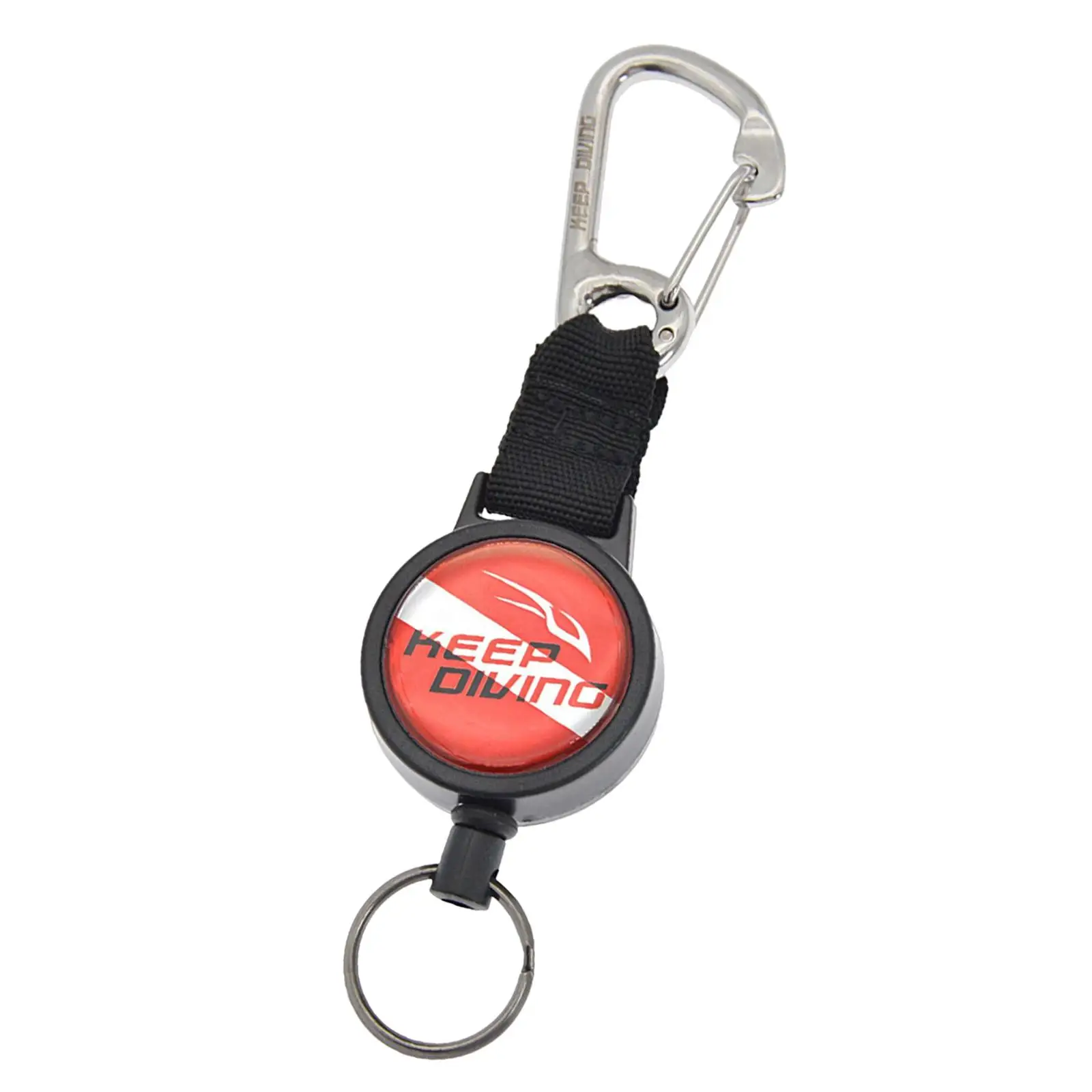 Diving Retractable Lanyard Dive Retractor Diving Gear Hook for BCD/Mask/Light Holder Clip Water Sports