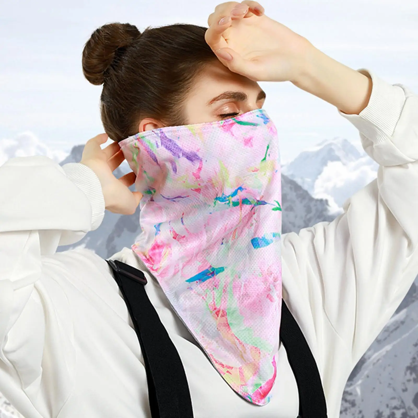 Soft Neck Gaiter Unisex Thermal Half Face Mask for Fishing Skiing Riding