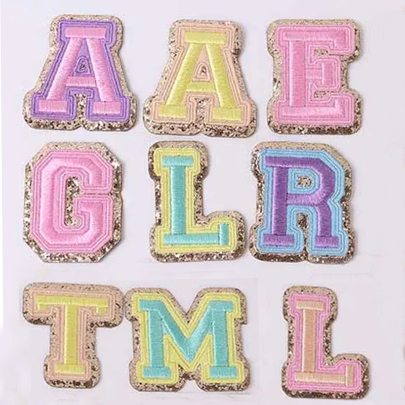 Description Picture 2 of item6cm A-Z Felting Sticker Towel English Letter Patches for Clothes Embroidery Appliques Clothing Name Diy Craft Accessories