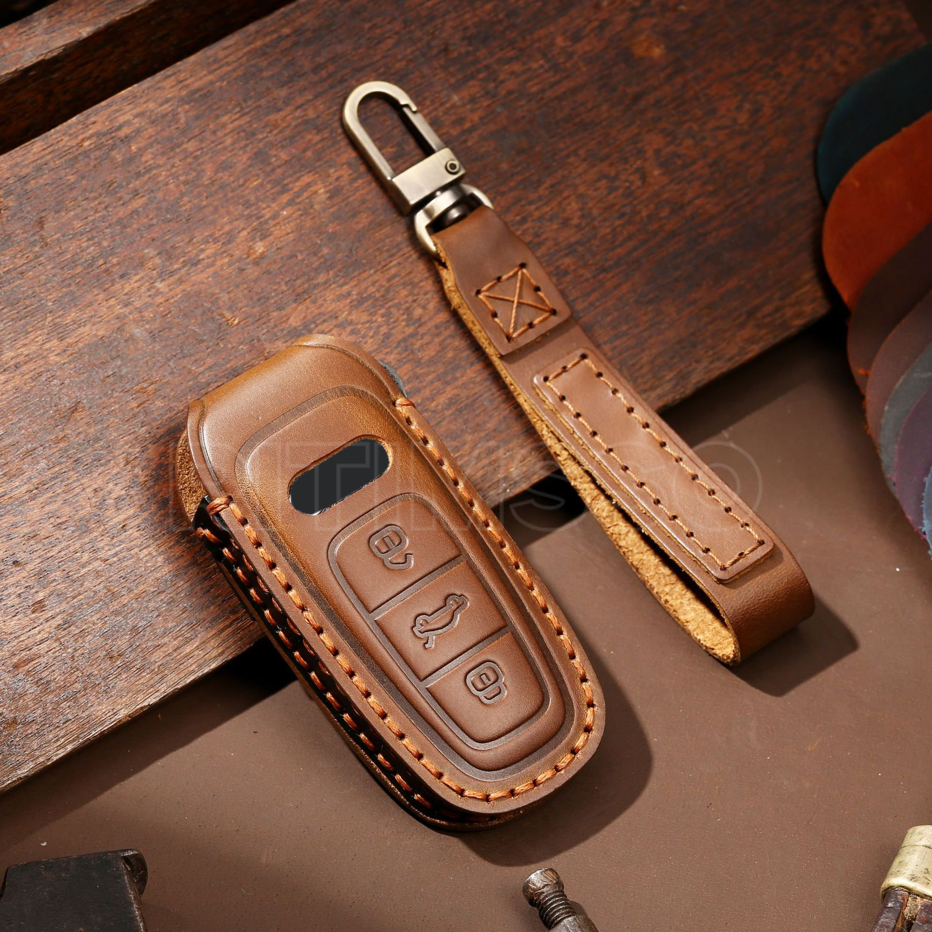 Custodia/cover per Chiave/telecomando in pelle Shell per Audi per Audi A6 A7 A8 E-tron Q5 Q7 Q8 C8 D5 custodia protettiva accessori Fob - S528eccc1cf9d4e83b4d9e6f86de7adf1n