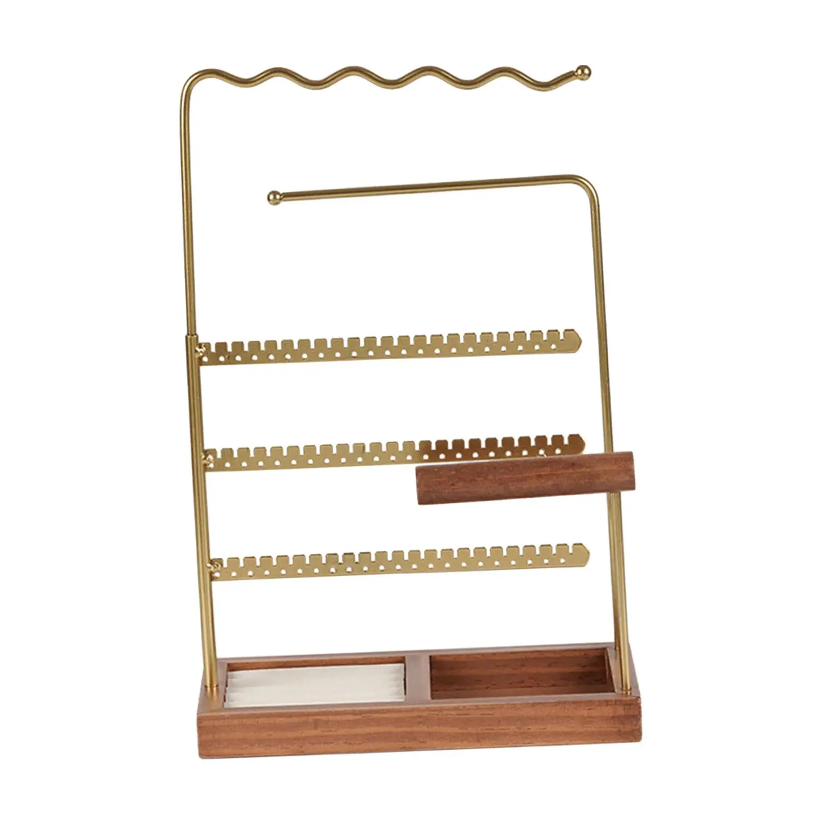 Jewelry Organizer Stand Multi Purpose with Tray for Rings Bangle Showcase
