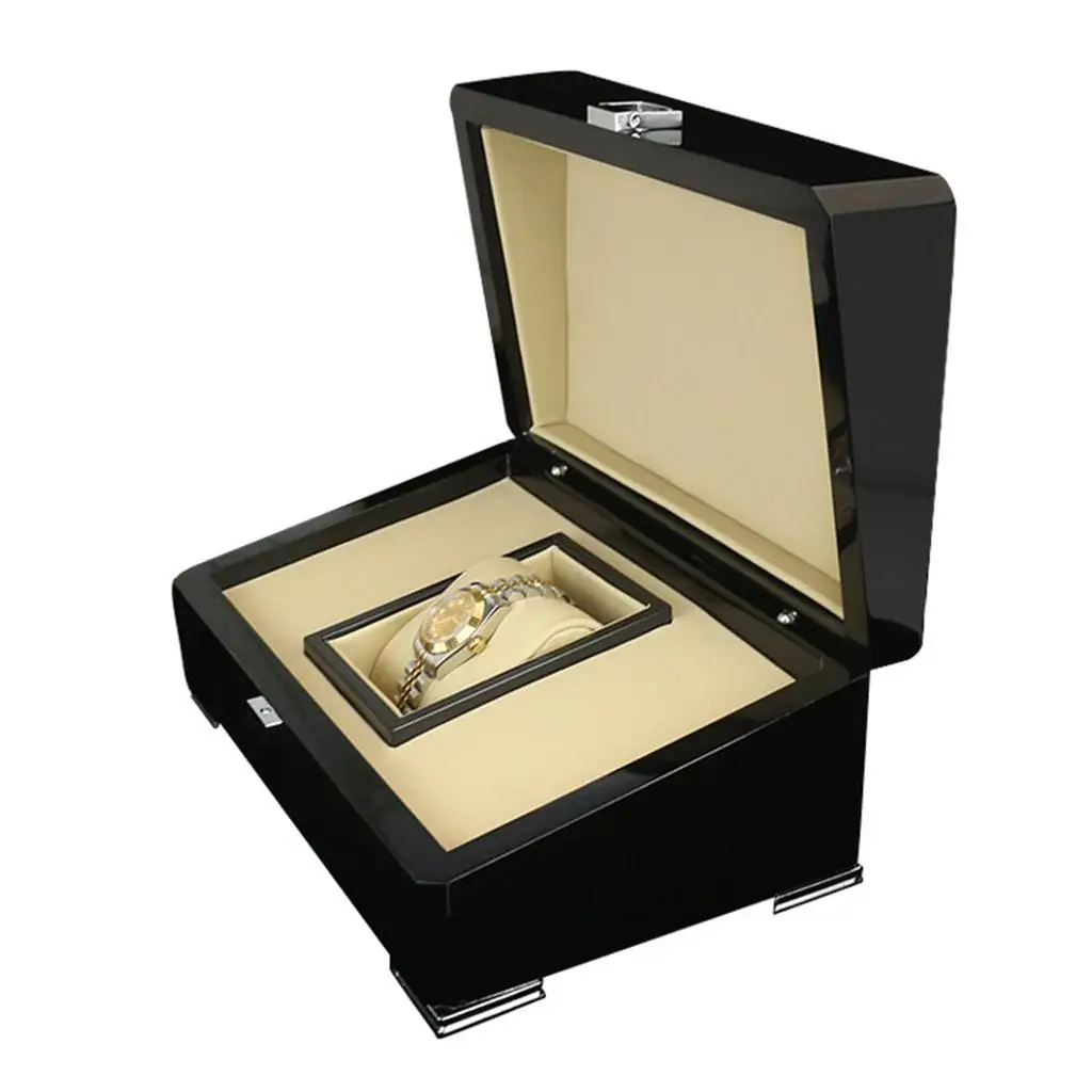 Classy  Box Holder, Wristwatch Display Case Storage Organizer with PU Leaher  for  Gifts