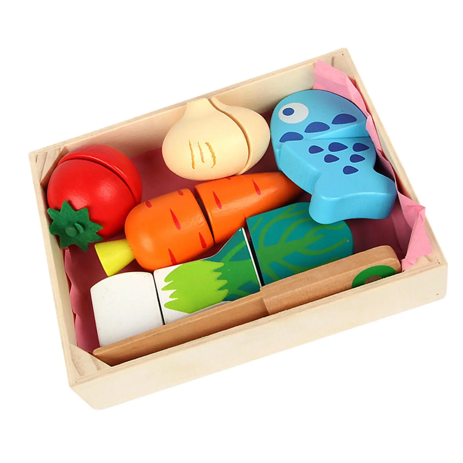 Wooden Food Kitchen Educational Toys Interactive Toys Kitchen Toys for Children Kids Preschool Toddlers Gifts